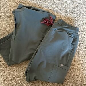 Figs Olive Green Scrub Set